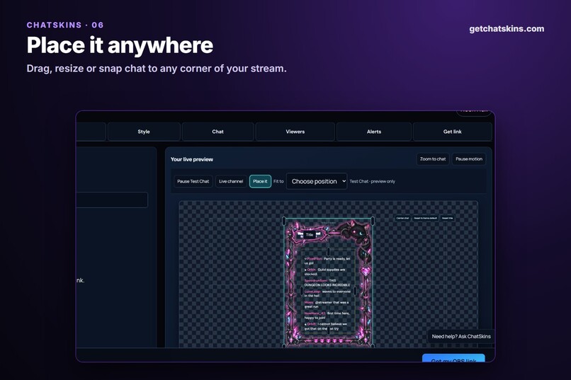 ChatSkins - Game-Style Twitch Chat Overlays – screenshot 9