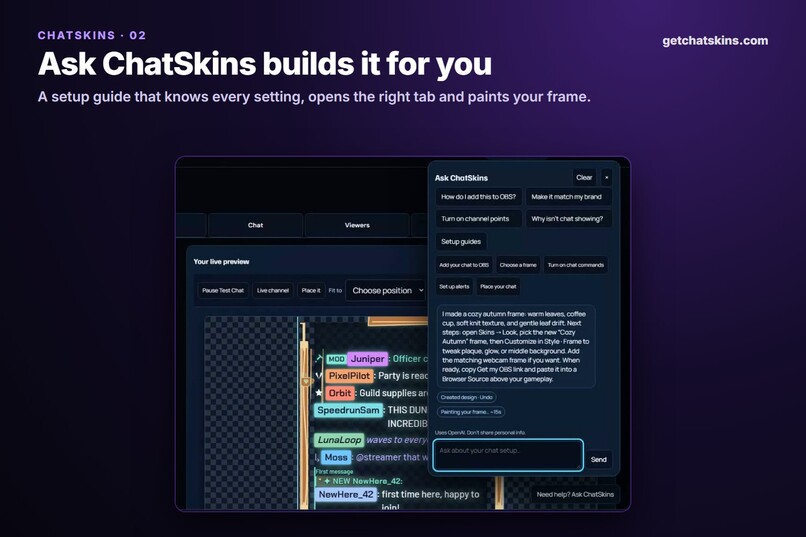 ChatSkins - Game-Style Twitch Chat Overlays – screenshot 10