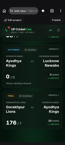 UP Cricket Live  – screenshot 1