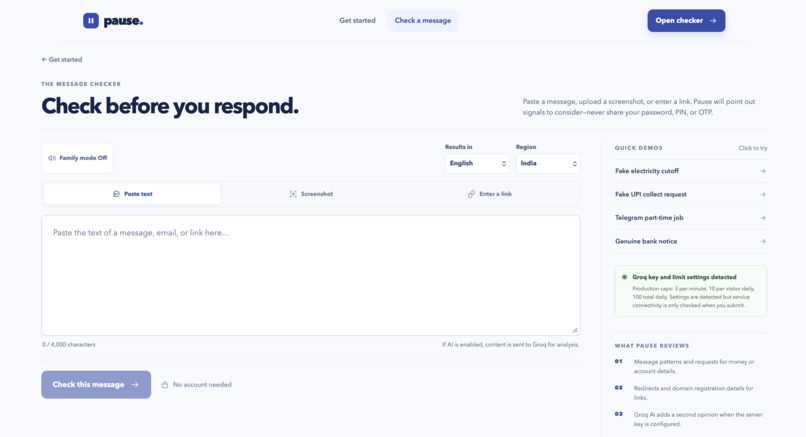 Pause: Check Before You Trust – screenshot 3