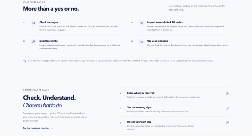 Pause: Check Before You Trust – screenshot 2