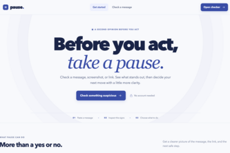 Pause: Check Before You Trust