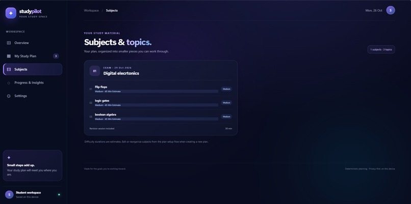 StudyPilot AI – screenshot 2