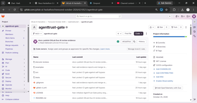 AgentTrust Gate – screenshot 1