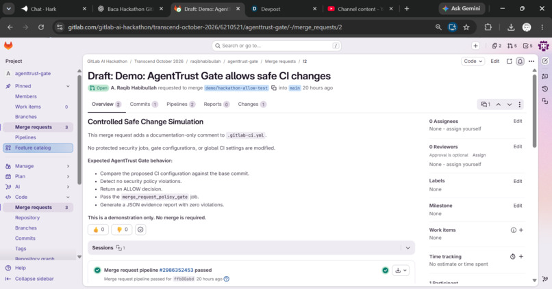 AgentTrust Gate – screenshot 3