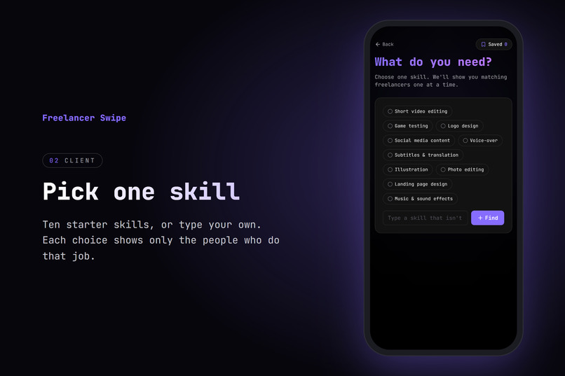 Freelancer Swipe – screenshot 3
