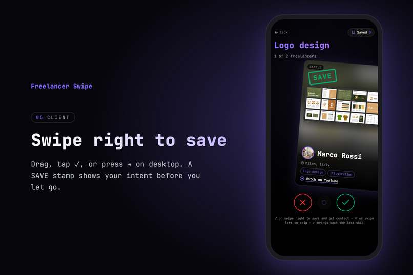 Freelancer Swipe – screenshot 7