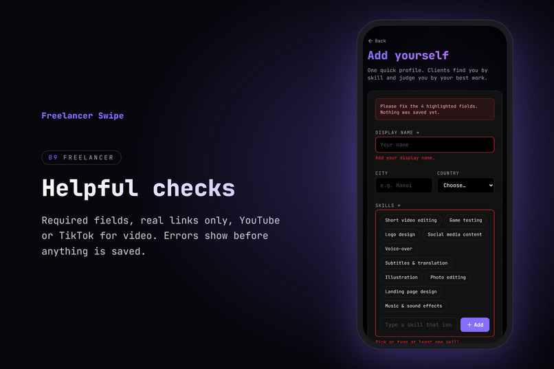 Freelancer Swipe – screenshot 9