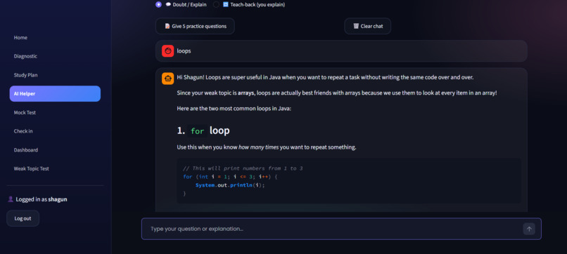 Adaptly: a study companion that adapts to you – screenshot 4