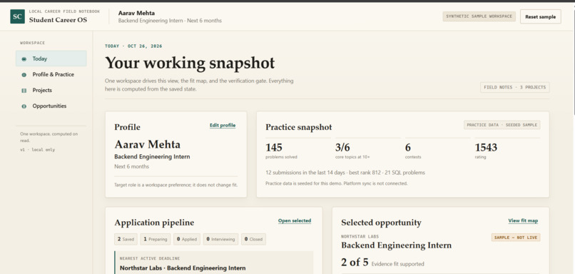 Student Career OS – screenshot 2