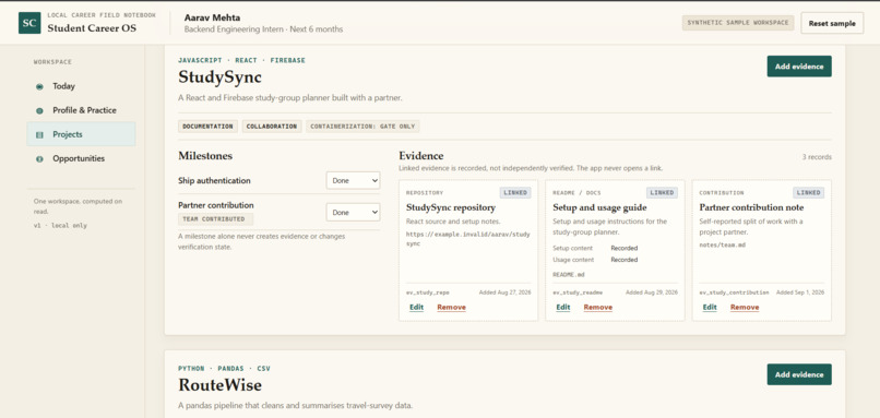 Student Career OS – screenshot 5