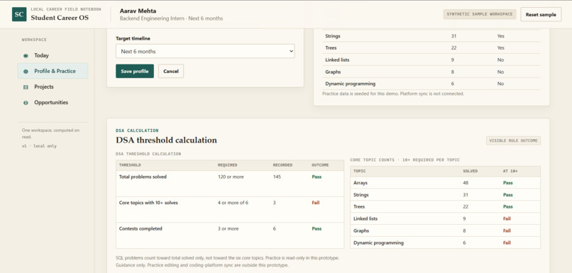 Student Career OS – screenshot 6