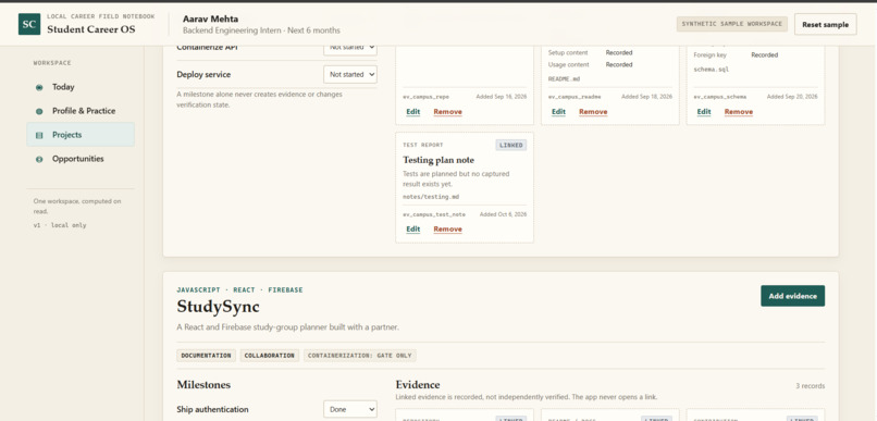 Student Career OS – screenshot 7