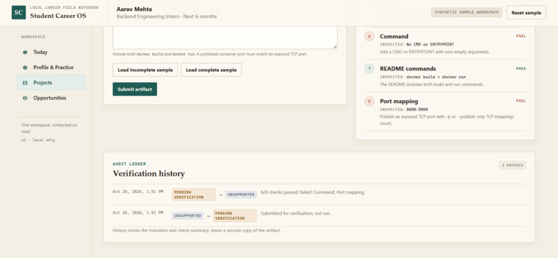 Student Career OS – screenshot 9