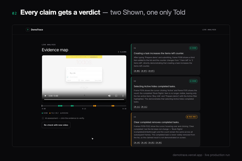 DemoTrace – screenshot 3