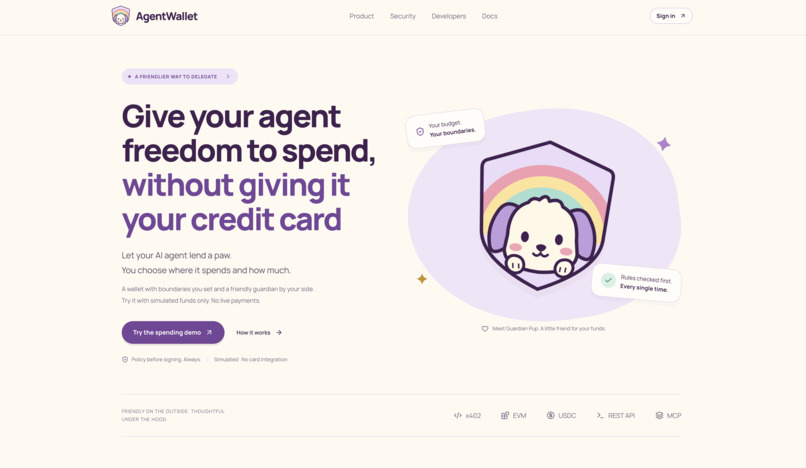 AgentWallet – screenshot 1