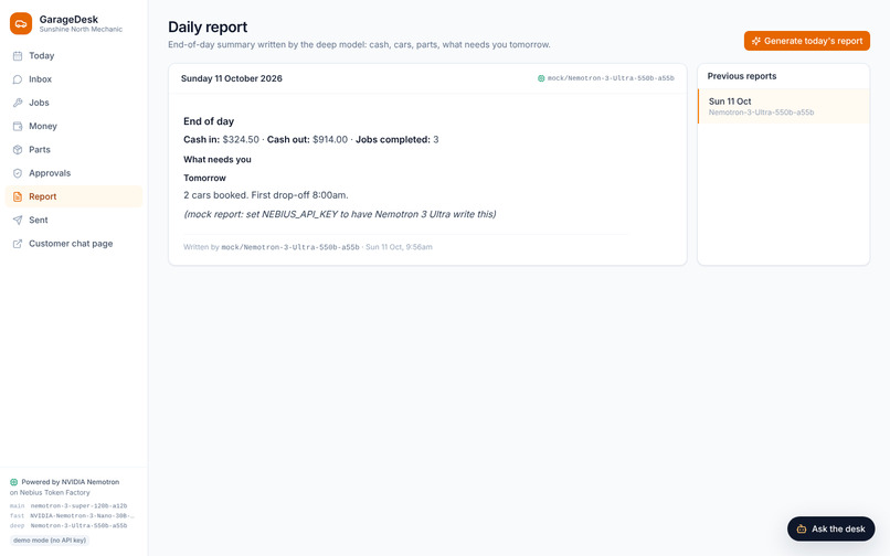 GarageDesk – screenshot 3