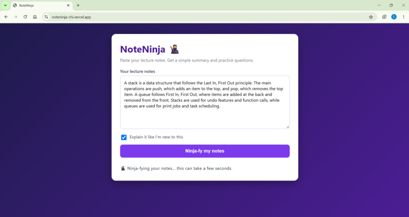 NoteNinja – screenshot 3