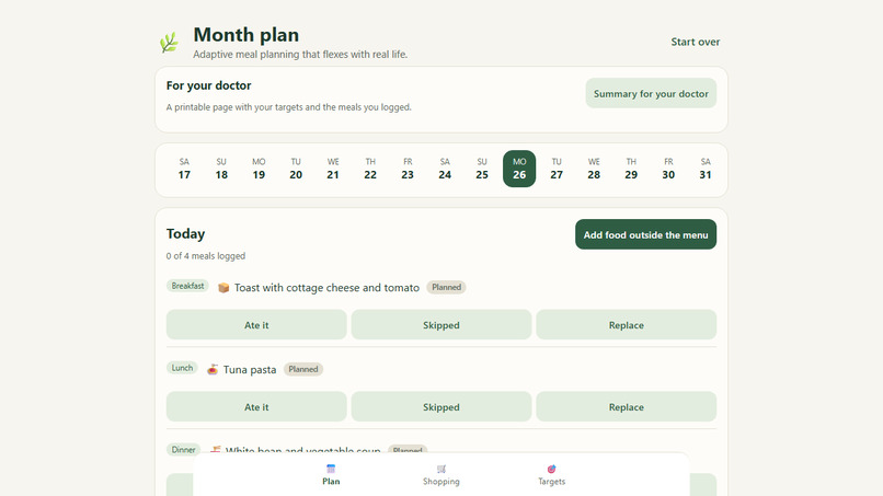NutriPlanner – screenshot 1