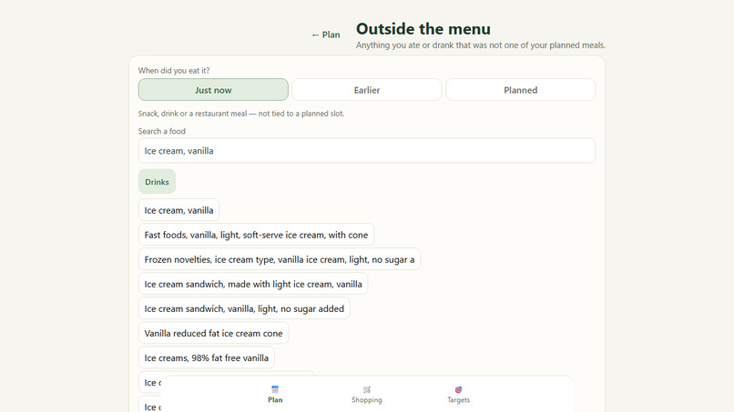 NutriPlanner – screenshot 3
