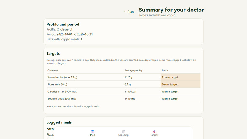 NutriPlanner – screenshot 4
