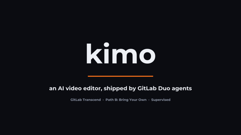 kimo on GitLab: release & ops autopilot for AI video editor – screenshot 1