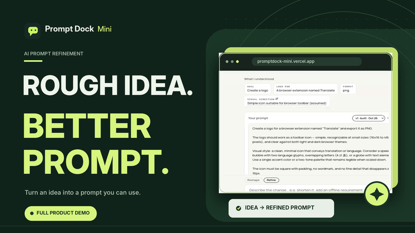 Prompt Dock Mini – screenshot 1