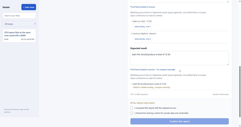 ReproLens – screenshot 2