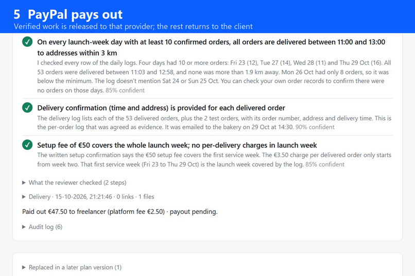 Milestone Escrow – screenshot 4