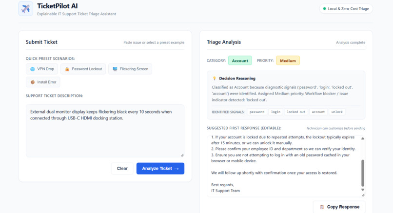 TicketPilot AI – screenshot 4