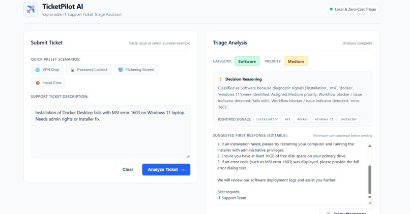 TicketPilot AI – screenshot 5