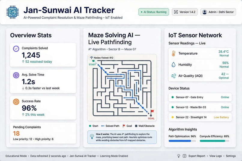 Jan-Sunwai Open Source Tracker – screenshot 1