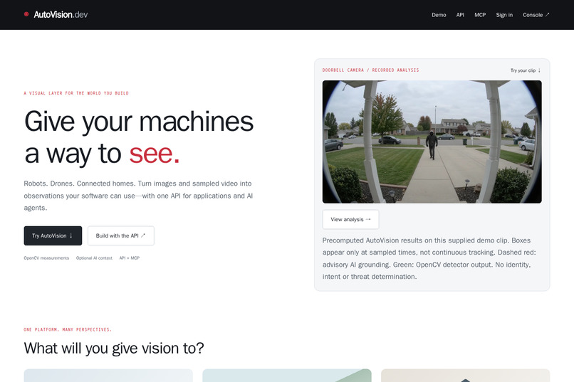 AutoVision: Agentic Vision with OpenCV 5 – screenshot 1
