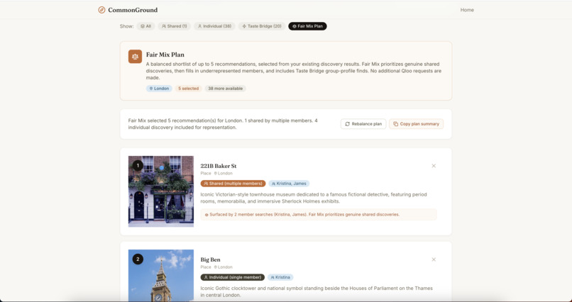 CommonGround: Fair Group Discovery – screenshot 6