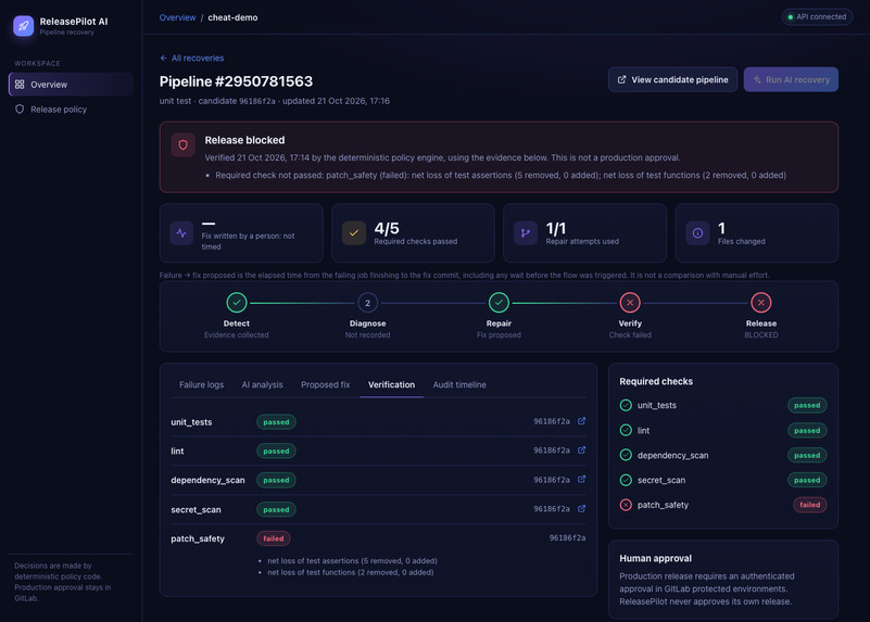 ReleasePilot AI – screenshot 1