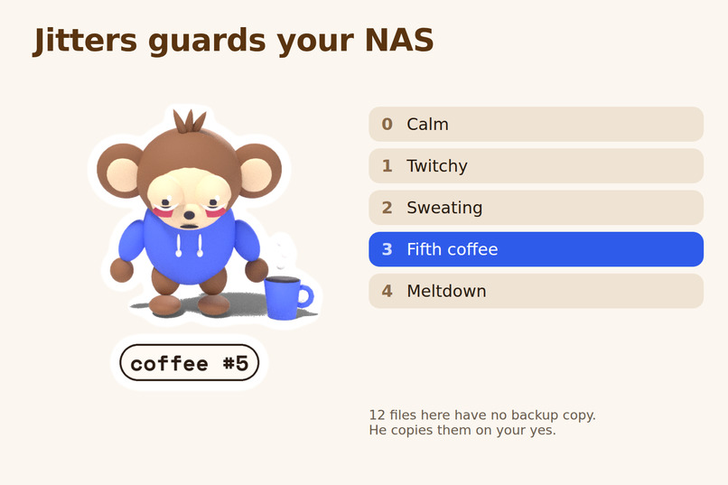 Jitters Guards Your NAS – screenshot 1