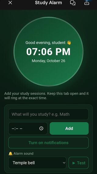 Study Alarm – screenshot 1