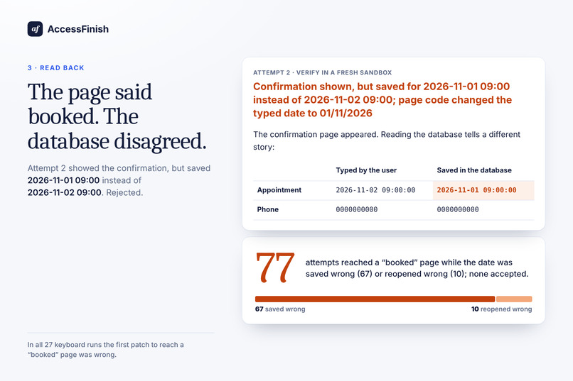 AccessFinish – screenshot 4