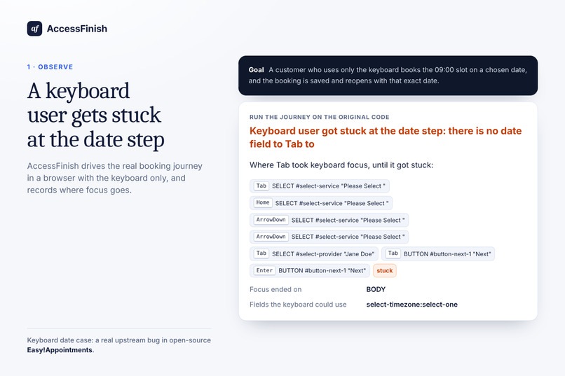 AccessFinish – screenshot 2