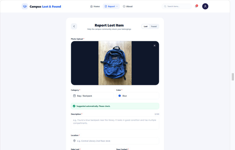 Campus Lost & Found – screenshot 3