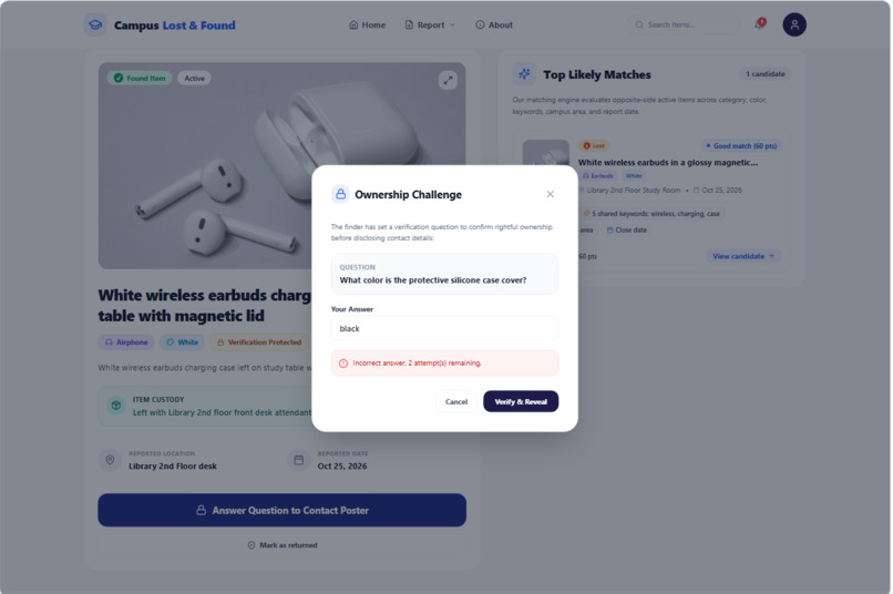 Campus Lost & Found – screenshot 4