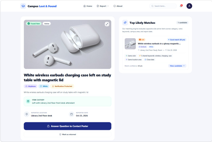 Campus Lost & Found – screenshot 6