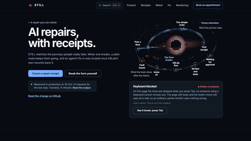 STILL: receipts for AI repairs – screenshot 1