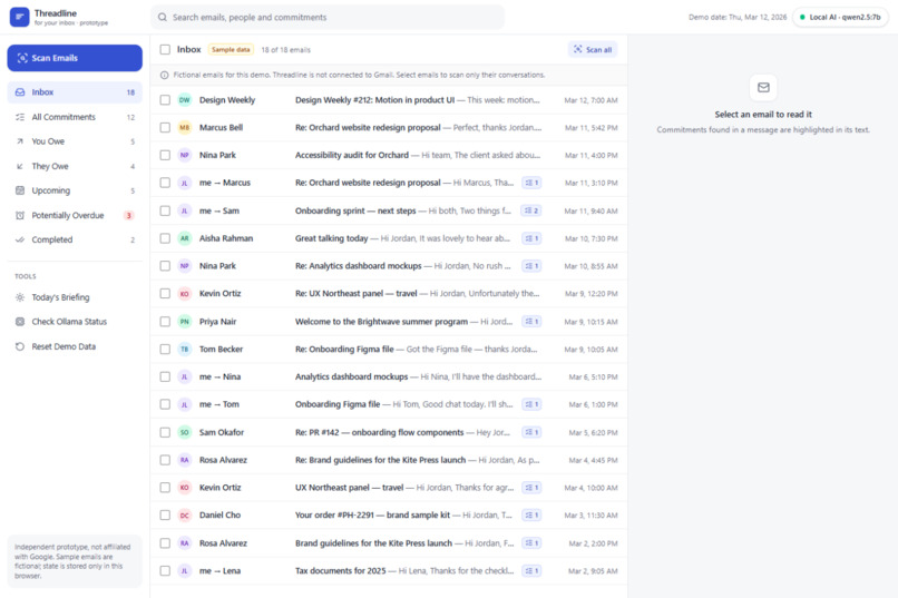 ThreadLine – screenshot 2