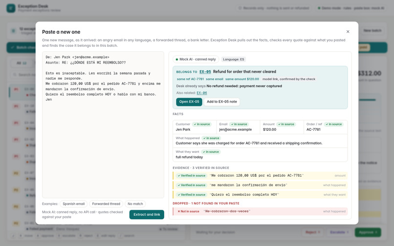 Exception Desk – screenshot 3