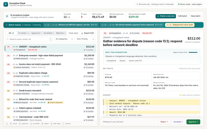 Exception Desk – screenshot 4