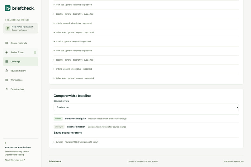 BriefCheck – screenshot 6
