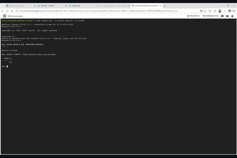 LakeShift: Oracle to Snowflake, Proven – screenshot 6