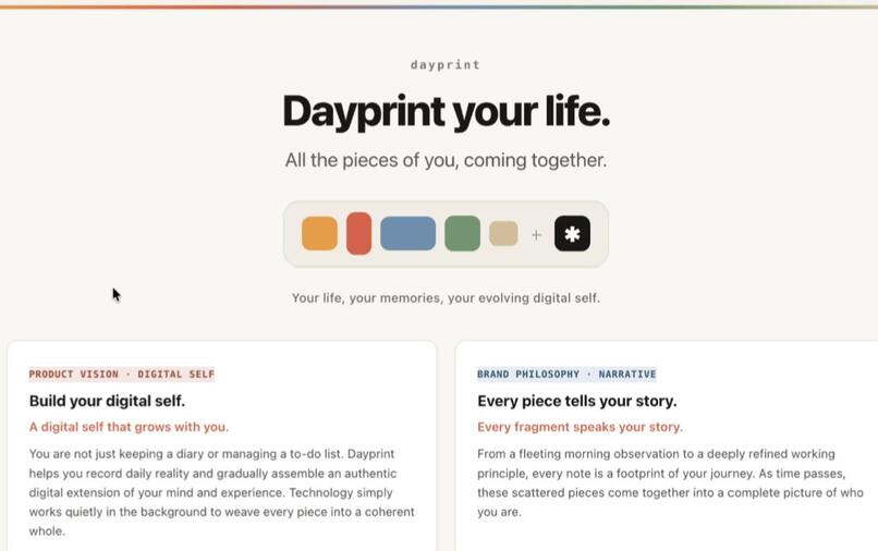 Dayprint – screenshot 1