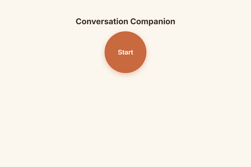 Conversation Companion – screenshot 1
